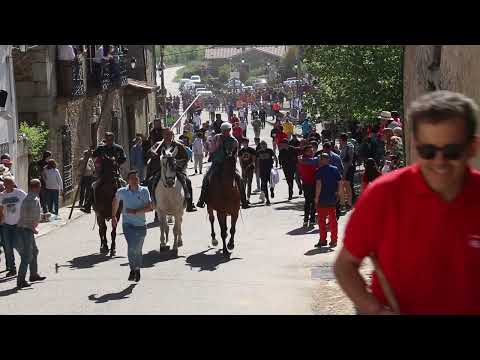 Primer encierro de las fiestas del Noveno en San Felices de los Gallegos