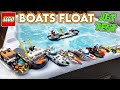LEGO BOATS That FLOAT JET TEST