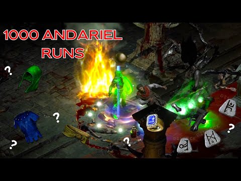 1000 andariel runs - diablo 2 resurrected