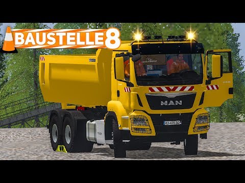 LS 17 Construction #8: Effizienz: BAUFAHRZEUG mit vielen Anhängern! | LS17 Mining and Construction