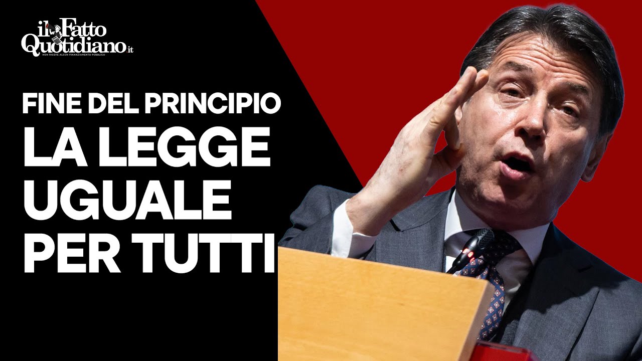 Conte per il No al referendum giustizia: “È la fine del principio che la legge è uguale per tutti”