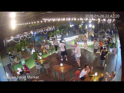 Banyan Food Market 🔴 Koh Samui | Thailand | Live Street cam