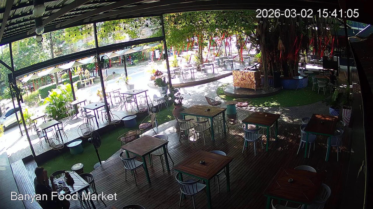 Banyan Food Market 🔴 Koh Samui | Thailand | Live Street cam