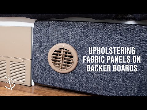 How to Reupholster Fabric Panels on Backer Boards
