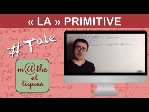 Calculate the primitive of a function - Terminale