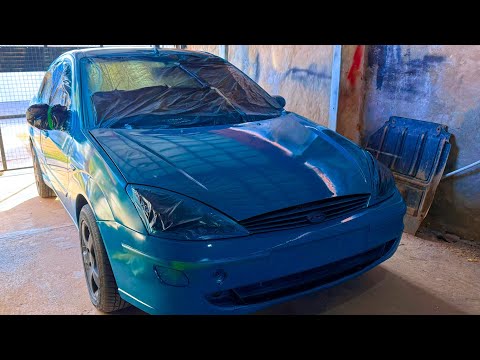 I PAINT THE FOCUS WITH SYNTHETIC ENAMEL. LOOK HOW IT TURNED OUT!!!