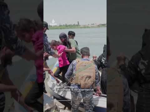 Rescues in eastern Syria after the Euphrates River bursts its banks