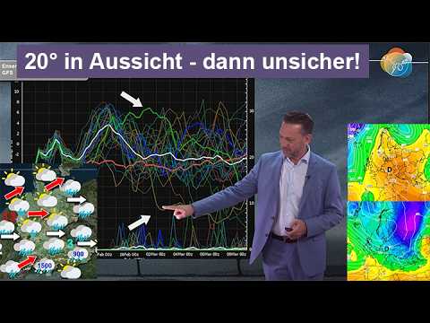 Temperatures around 20°C are expected soon. After that, extreme uncertainty. Weather forecast for...