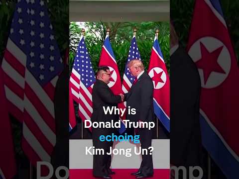 Why is Trump echoing Kim Jong Un? | DW News