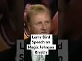 Larrr Bird Speaks On Magic Johnson Rivalry ️ Larrybird Magicjohnson Nbahistory Nbashorts