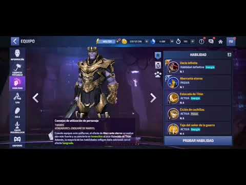 Marvel Future Fight ABX Universal Villain Thanos+Hela+ CTP Energy 2.8m