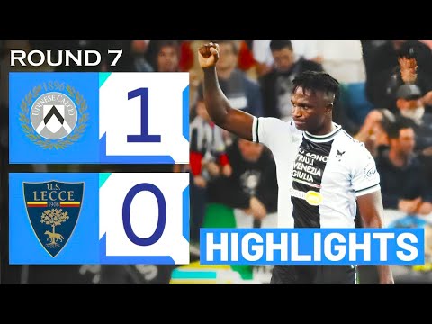 UDINESE vs LECCE (1-0) | HIGHLIGHTS | Success rescues late Winner for Udinese | Serie A 2024/25