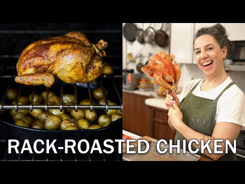 Carla Lalli Music's Crispy Rack Roasted Chicken Recipe