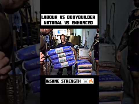 Not All Muscles Win! Labour Guy Stuns Bodybuilder in Strength Check! 💪🔥 #LabourVsBodybuilder