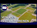 Dronebeelden van verlaten festivalterreinen in Nederland | NU.nl