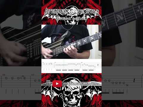 Avenged Sevenfold - Critical Acclaim (Guitar Solo 2 Cover + TABS) #Shorts
