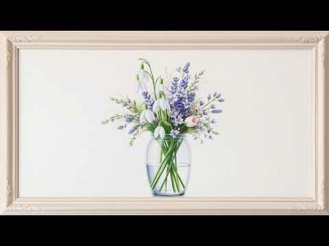 1 Hour of Elegant Flower Vase Still Life Art – No Music | SSM Art