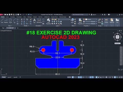 AutoCAD 2D exercise 1