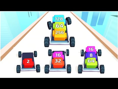 2048 Race - Racing Game - Gameplay Walkthrough (IPAD, IOS)