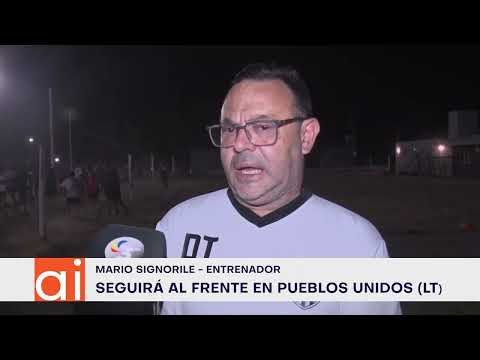 Mario Signorile seguirá como entrenador en Pueblos Unidos de La Tordilla