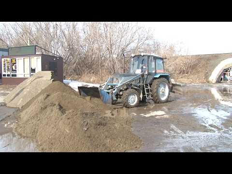 В районе «переезда» в Бийске началось сооружение временной песчаной насыпи (Бийское телевидение)