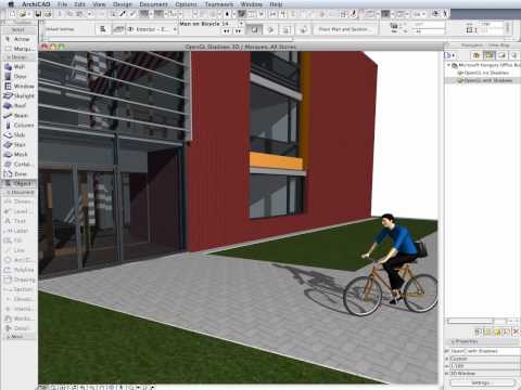 ArchiCAD 14 New Features - Shadows in Open GL 3D View