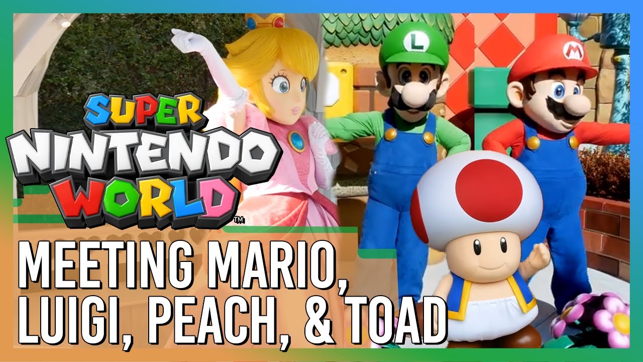 Meeting Mario, Luigi, Peach, & Toad in Super Nintendo World - Universal Studios Japan - YouTube