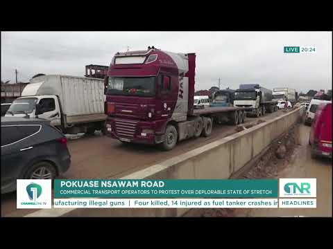 Pokuase–Nsawam Road in Crisis: Transport Operators Plan Massive Protest