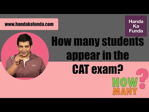 How many students appear in the CAT exam?