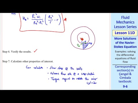 Fluid Mechanics Lesson 11D: More Solutions of the Navier-Stokes Equation