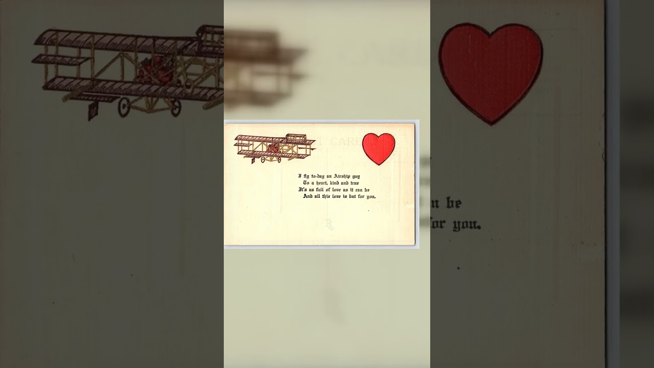 TRC, Divided Back, Airship and Heart, Early 1900s Video