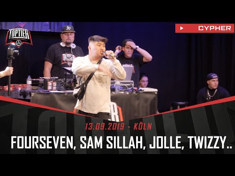 TopTier Takeover Köln: 13.09.19 - Die Cypher feat. FOURSEVEN, SAM SILLAH, JOLLE, TWIZZY u.v.m.