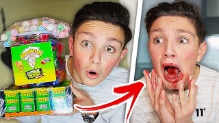 EATING 1000 WARHEADS  GONE WRONG! 😱 (IMPOSSIBLE CHALLENGE)