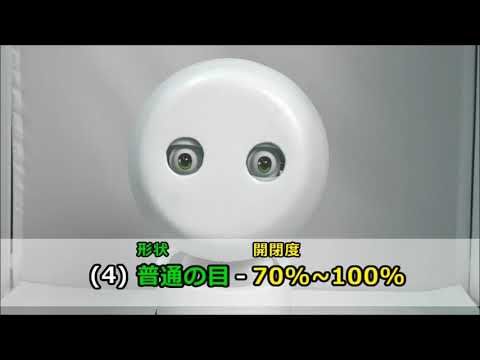 ホームエレクトロニクス開発学科 Personal Characteristics Expression by Changing Forms of the Eyelid for Deformed Face Robot