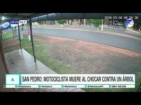 San Pedro Motociclista muere tras chocar contra un árbol