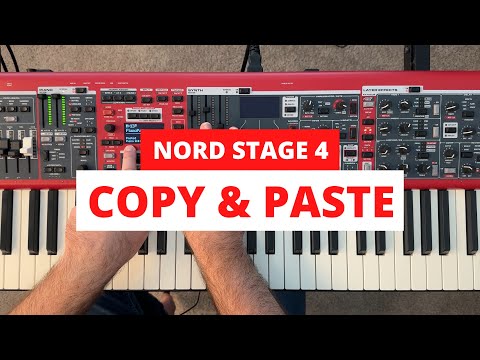 Nord Stage 4 - Using the Copy and Paste Shortcuts