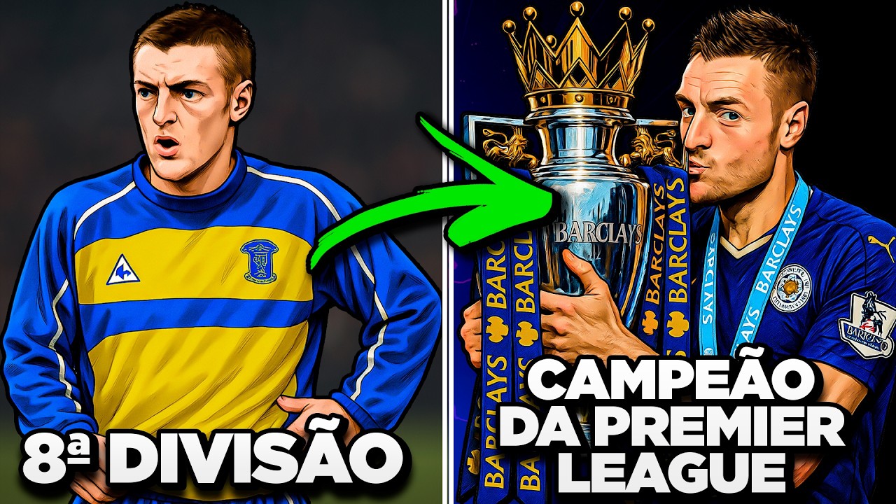 O OPERÁRIO que CHOCOU O MUNDO e ganhou a Premier League! A história de JAMIE VARDY 🏆⚽