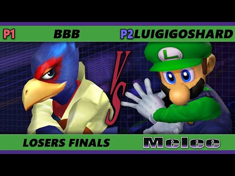 S@X 398 Online Losers Finals - BBB (Falco) Vs. LuigigoShard (Luigi) Smash Melee - SSBM