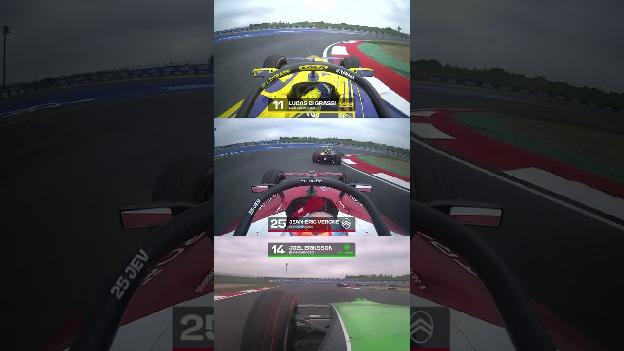 See the winning overtake from all THREE onboards 🤯