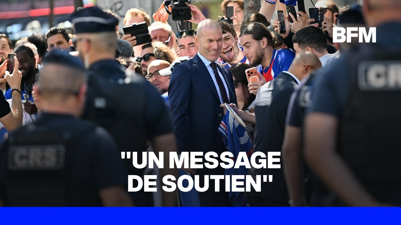 Zinédine Zidane a tenu à adresser "un message de soutien à tous les pompiers"