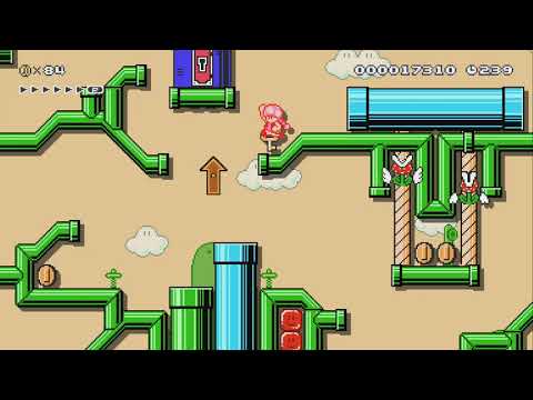 Plumbing in Pipe-Peninsula! by Lepharian - Super Mario Maker 2 - No Commentary 1bu