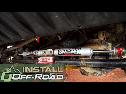 Jeep Wrangler Skyjacker Dual Steering Stabilizer Kit M95 2007-2017 Installation