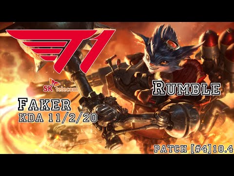 [MID] T1 Faker Rumble vs Syndra Solo Rank Game - Patch [#4]10.4