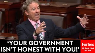 BREAKING NEWS: Rand Paul Pitches Massive Overhall To Debt Limit Bill On Senate Floor