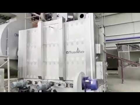 Greenvinci Wood chips burner biomass gasifier for boiler test running