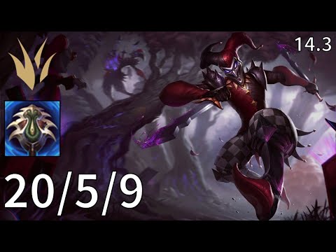 Shaco Jungle vs Jarvan IV  - KR Master | Patch 14.3