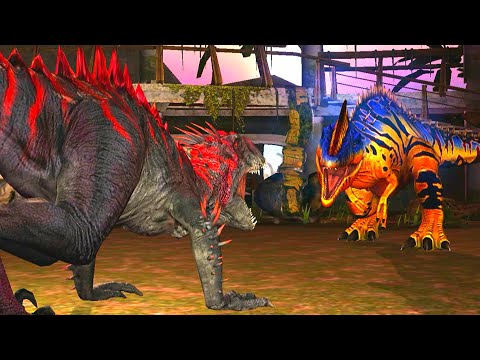 CARNIVORES BATTLE GLYTHRONAX VS SCORPIOS REX INDORAPTOR GEN 2 VIP BATTLE | JURASSIC WORLD THE GAME