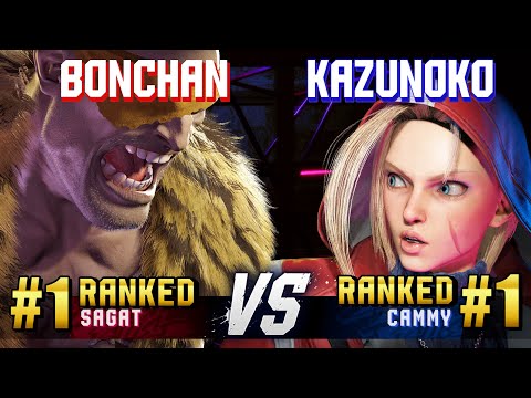 SF6 ▰ BONCHAN (#1 Ranked Sagat) vs KAZUNOKO (#1 Ranked Cammy) ▰ High Level Gameplay