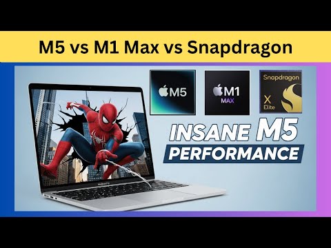 M5 Macbook Pro vs M1 Max vs Snapdragon X Elite - Spiderman Remastered - Windows on Mac Game Tests