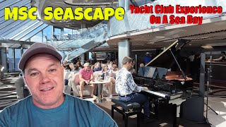 First Impressions: Yacht Club MSC Seascape from Galveston Sea Day Tour Luxury AT Sea,4K Ultra Video.